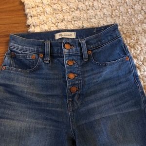 Madewell Slim Wide Leg Crop Jeans